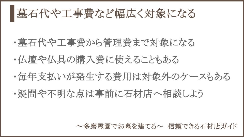 ローンの対象についての説明画像